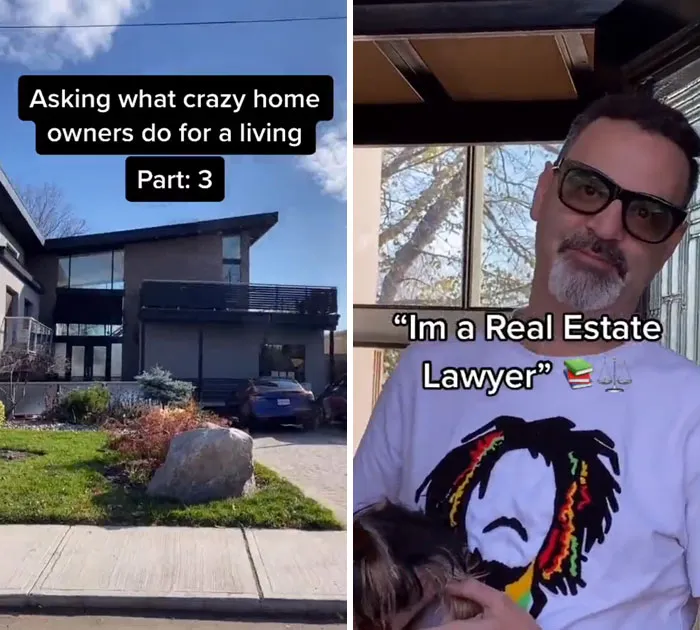 Guy Goes To Expensive Homes And Asks Strangers What They Do For A Living And It’s Getting A Lot Of Attention (23 Pics)