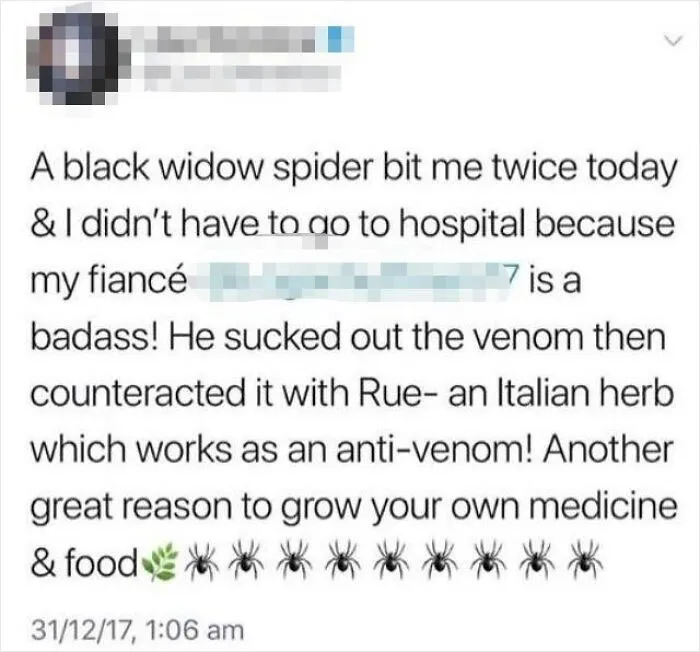 Sucking Out The Venom