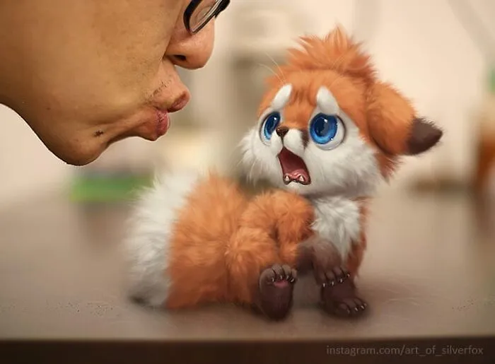 This Artist Can't Have Pets In His Apartment, So He Puts Digital Furry Animals In Real-Life Situations (29 New Pics)