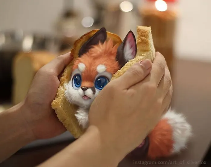 This Artist Can't Have Pets In His Apartment, So He Puts Digital Furry Animals In Real-Life Situations (29 New Pics)