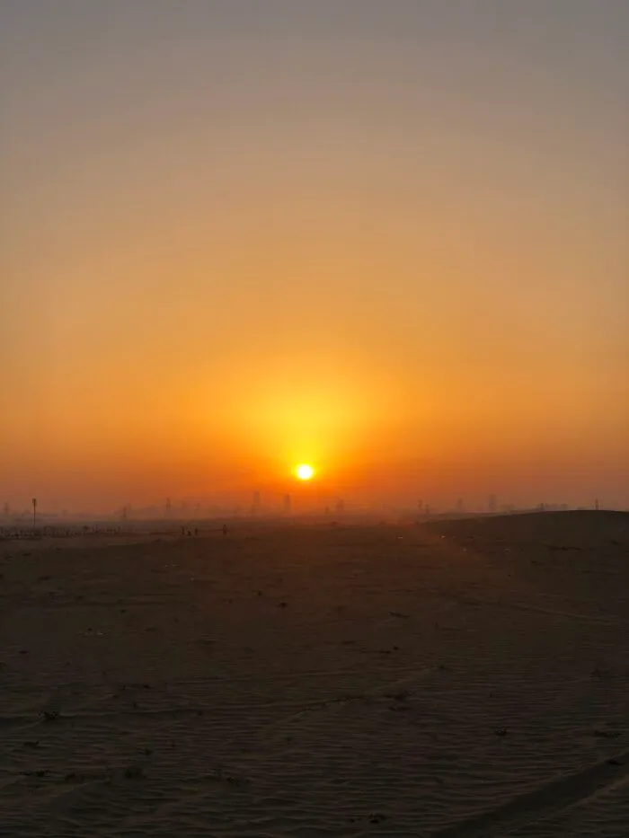 A Sunset In The Desert