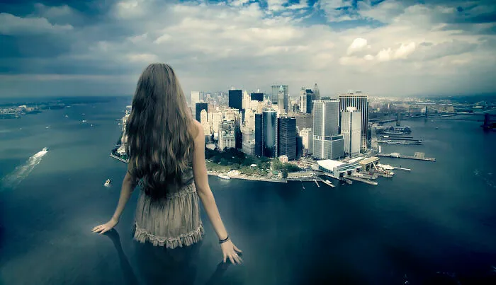 Contestants From A Photoshop Challenge Put Exaggerated Objects In Cities (55 Pics)