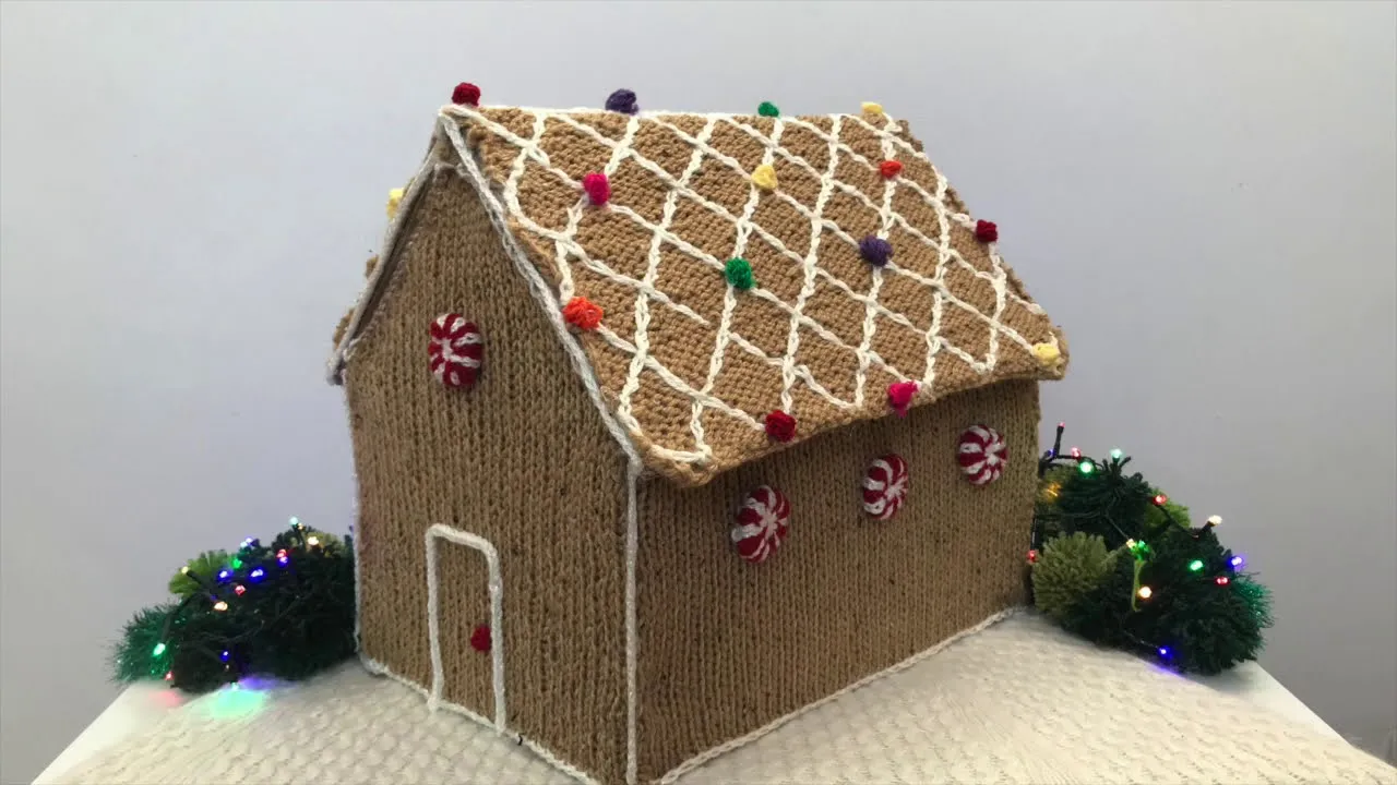 Knitted Gingerbread House