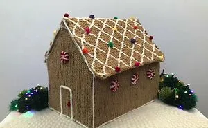 Knitted Gingerbread House