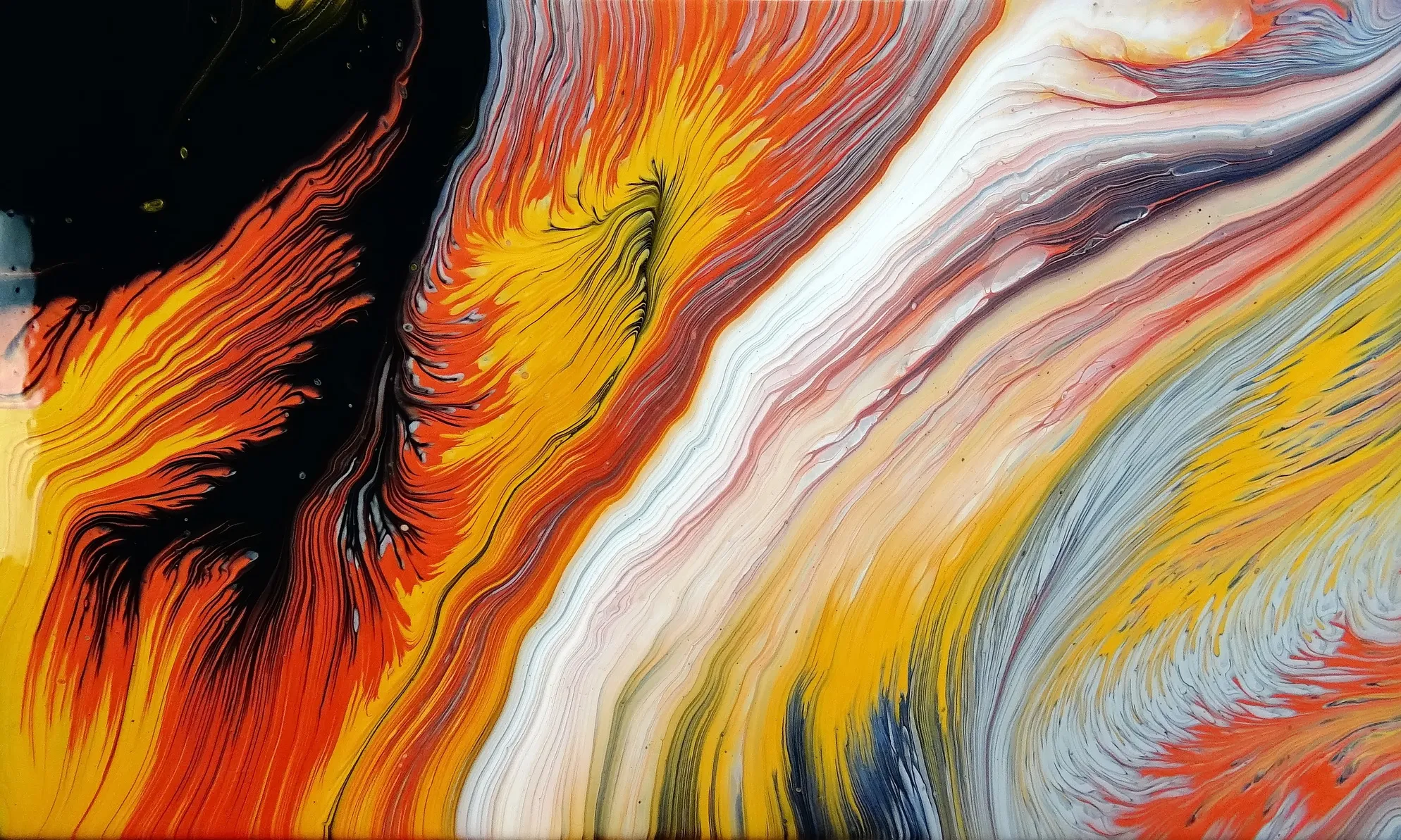 Traveling Split Cup Pour With Metallic Paints ~ Acrylic Pour Painting ~ #staycreative