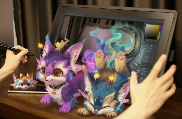 This Artist Can't Have Pets In His Apartment, So He Puts Digital Furry Animals In Real-Life Situations (29 New Pics)