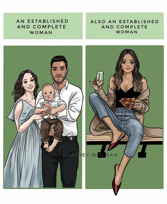 31-Year-Old Independent, Modern Woman Draws Comics On Her Observations About Society