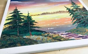 Love Nature, I Painted This Painting Today. This Is Bob Ross Style With Acrylic.