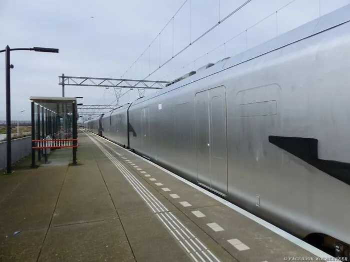 Vandals Painted A Complete Train Silver In A Small Town In The Netherlands 2 Nights Ago