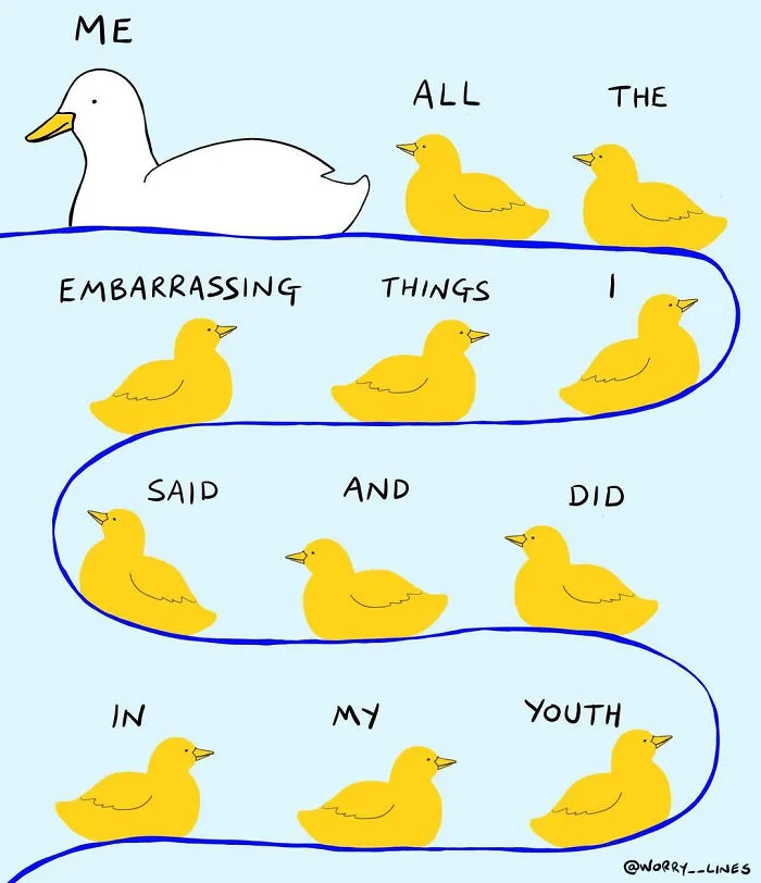 30 Minimalistic Illustrations That Tackle Mental Health By "Worry Lines"