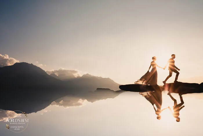 This Stunning Silhouette Of A Couple Against The Clouds By Marissa Joy