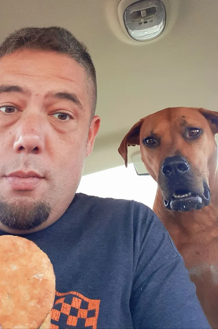El placer de disfrutar en paz de tu galleta de salchicha