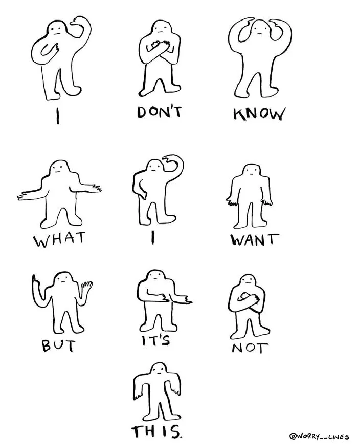 30 Minimalistic Illustrations That Tackle Mental Health By "Worry Lines"