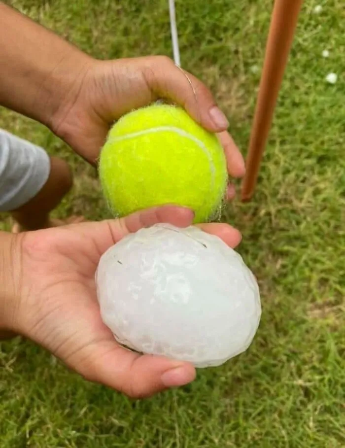 Hail From The Weekend Here In Queensland, Australia