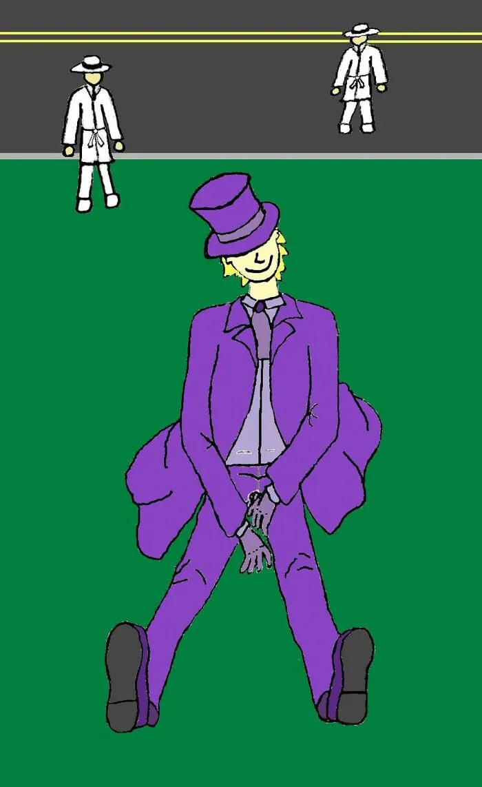 A Friend's Character From Back In The Day. Sketched In Pencil And Colored In Ms Paint. Based On The Song They're Coming To Take Me Away