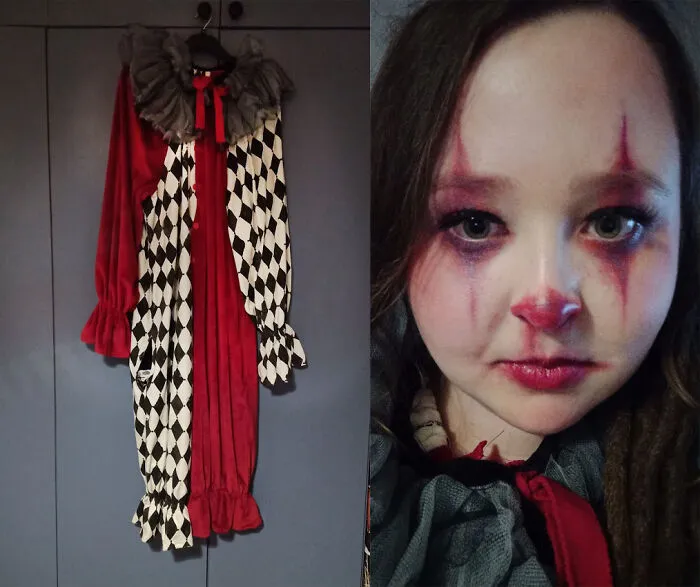 Forgot To Take A Picture Of The Whole Outfit. Hand Maid The Costume, And Hand Painted Each Square.  S