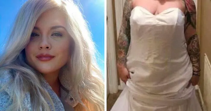 Esta novia se quejó porque su vestido de boda "no se parecía en nada al que encargó" y resulta que lo llevaba al revés