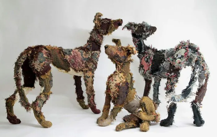 This Artist Repurposes Scrap Metal, Discarded Objects, And Textile Into Lifelike Animal Sculptures (116 Pics)