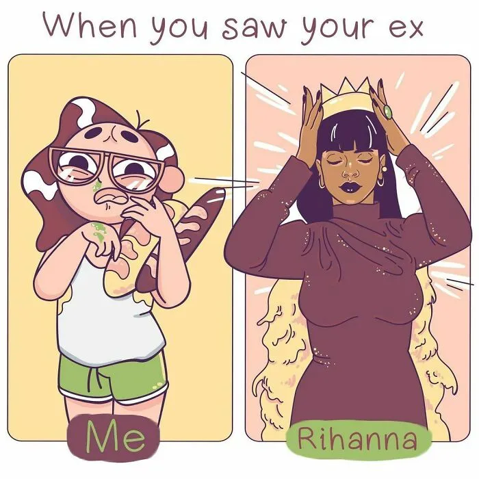 I Draw Funny Comics Comparing My Life To Celebs' (21 Pics)