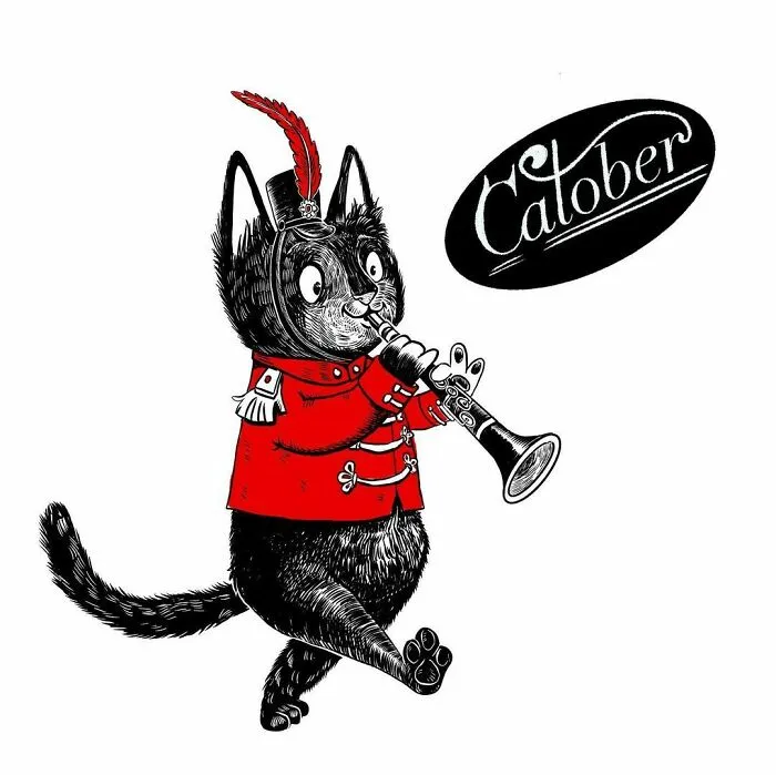 My 29 Illustrations Of Cats As Instrumental Musicians