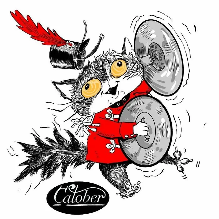 My 29 Illustrations Of Cats As Instrumental Musicians