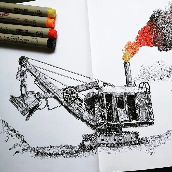 Steam Shovel From The Late 1800's