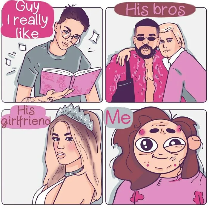 I Draw Funny Comics Comparing My Life To Celebs' (21 Pics)