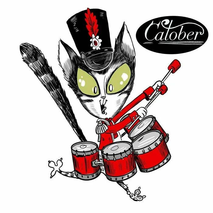 My 29 Illustrations Of Cats As Instrumental Musicians