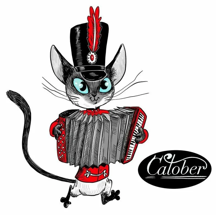 My 29 Illustrations Of Cats As Instrumental Musicians