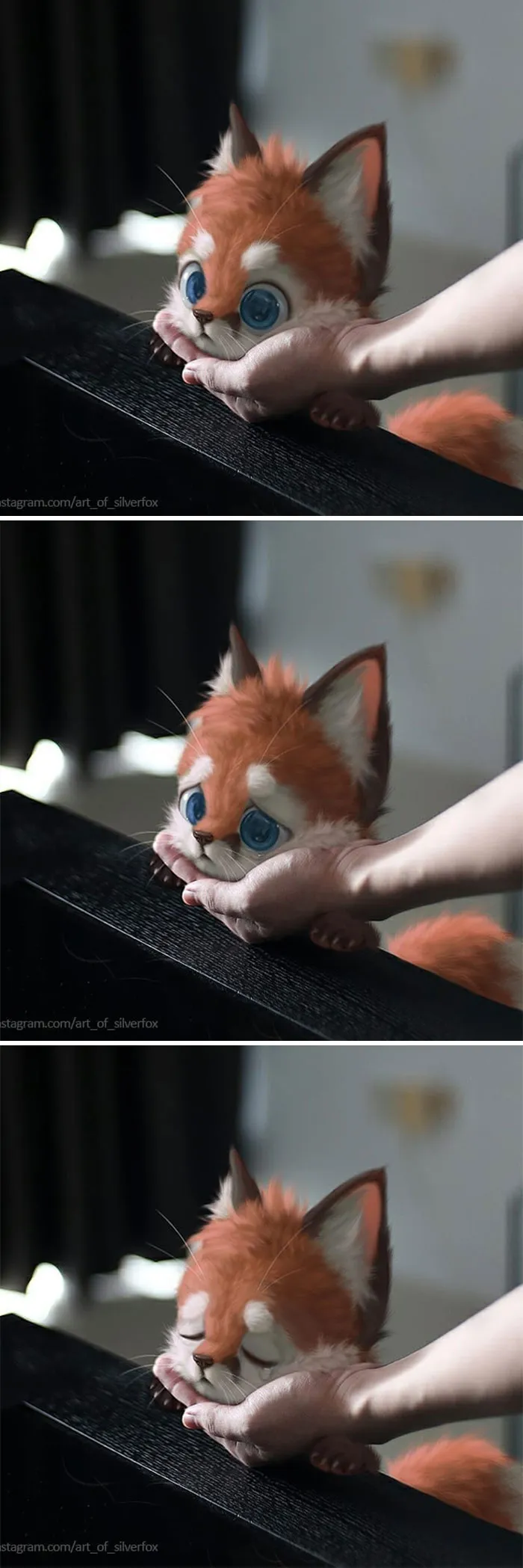 This Artist Can't Have Pets In His Apartment, So He Puts Digital Furry Animals In Real-Life Situations (29 New Pics)
