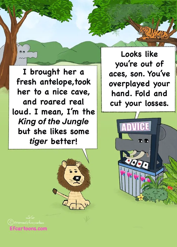 My Enormously Funny Cartoon Advice For The Lovesick Dedicated In Memory Of My Mom