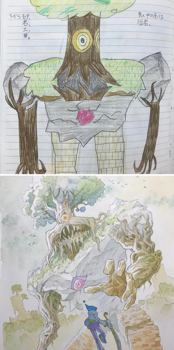 Dad Turns His Sons' Doodles Into Anime Characters, And The Result Is Amazing (12 New Pics)