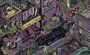 My Digital Illustration Of Batman's Gotham City That's Full Of Easter Eggs