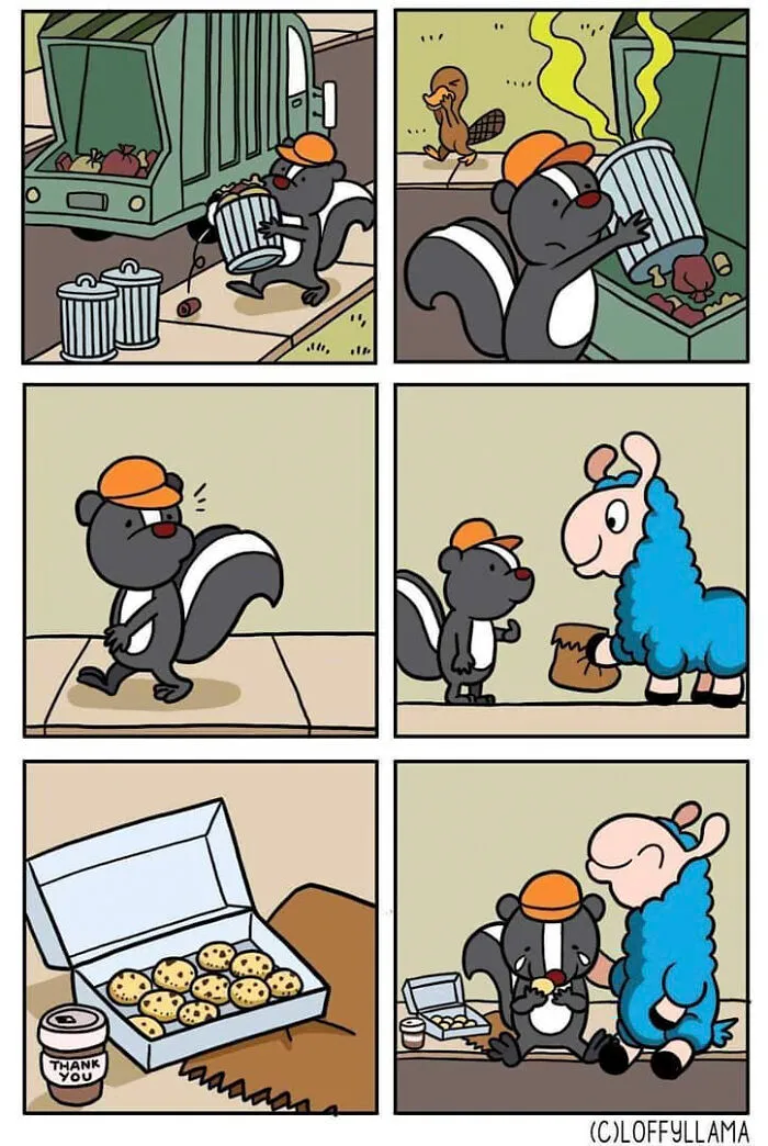 My 30 Wholesome And Positive Comics About A Blue Llama