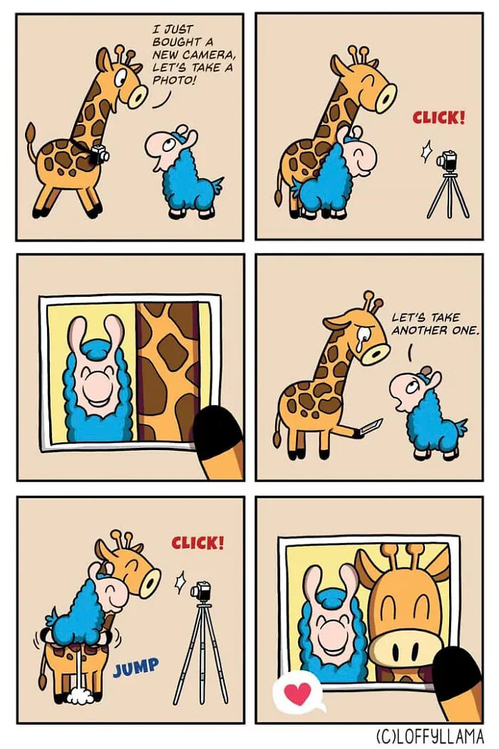 My 30 Wholesome And Positive Comics About A Blue Llama