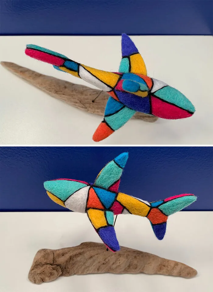 Geo Shark On Driftwood