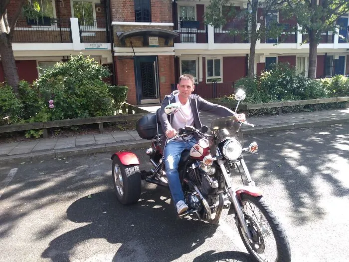 I Like Collecting Photos Of Bikes. This One Was Parked Up In My Car Park. I Asked The Owner If He Could Take A Picture Of Me On It.