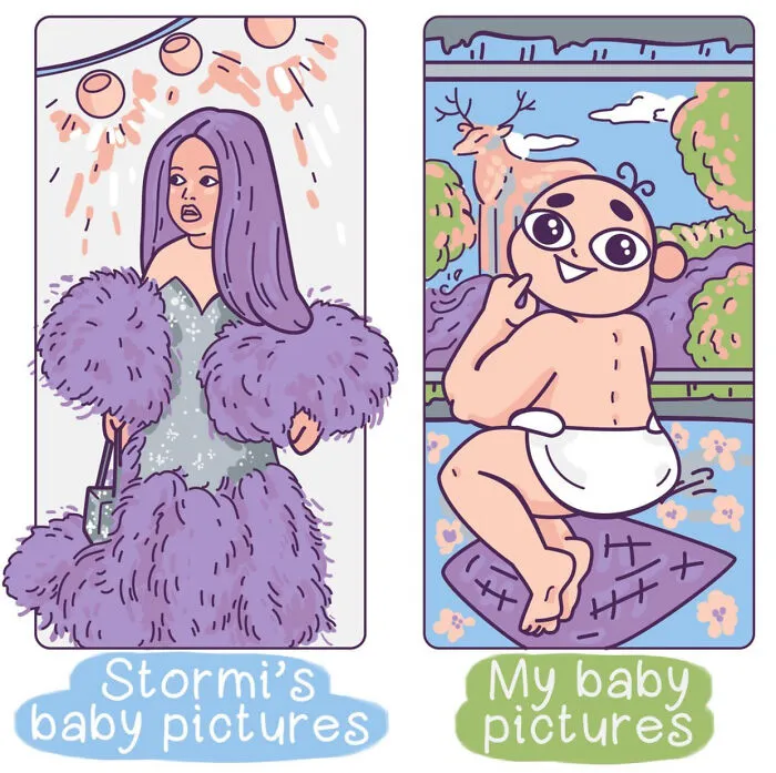 I Draw Funny Comics Comparing My Life To Celebs' (21 Pics)
