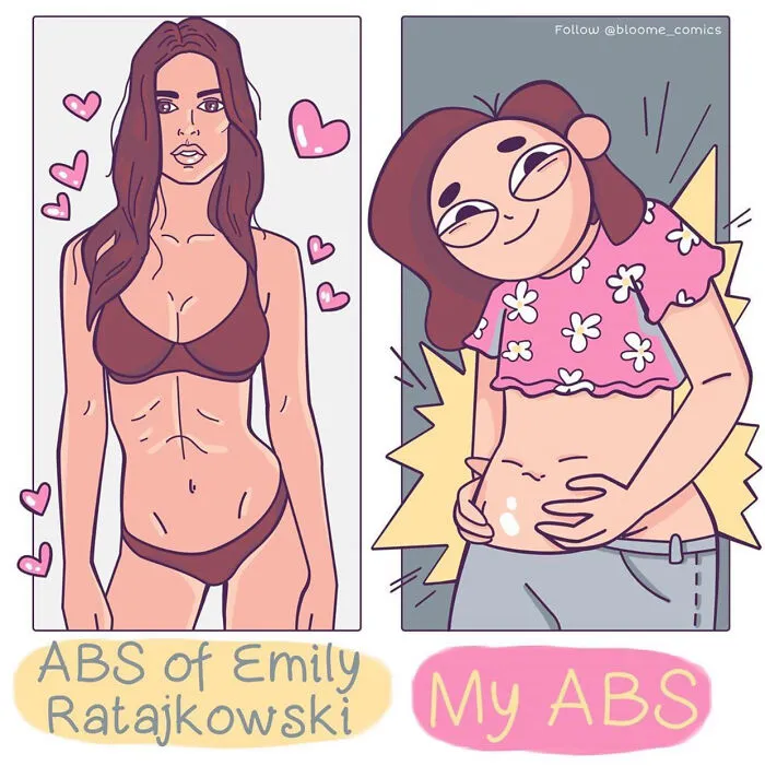 I Draw Funny Comics Comparing My Life To Celebs' (21 Pics)