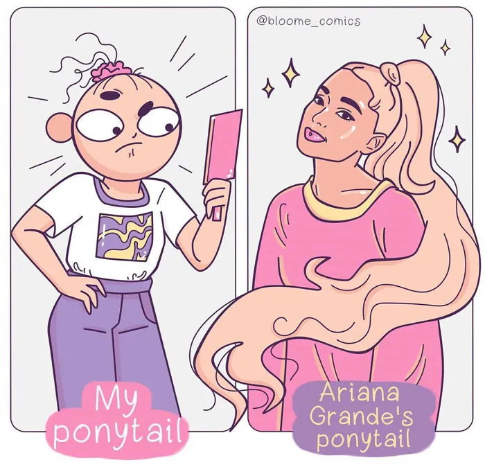 I Draw Funny Comics Comparing My Life To Celebs' (21 Pics)