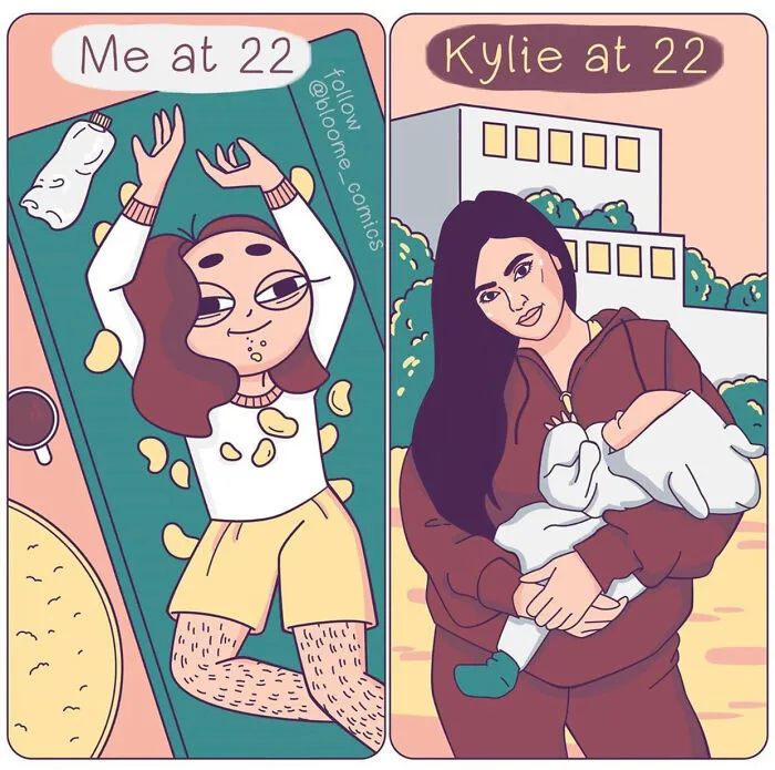 I Draw Funny Comics Comparing My Life To Celebs' (21 Pics)
