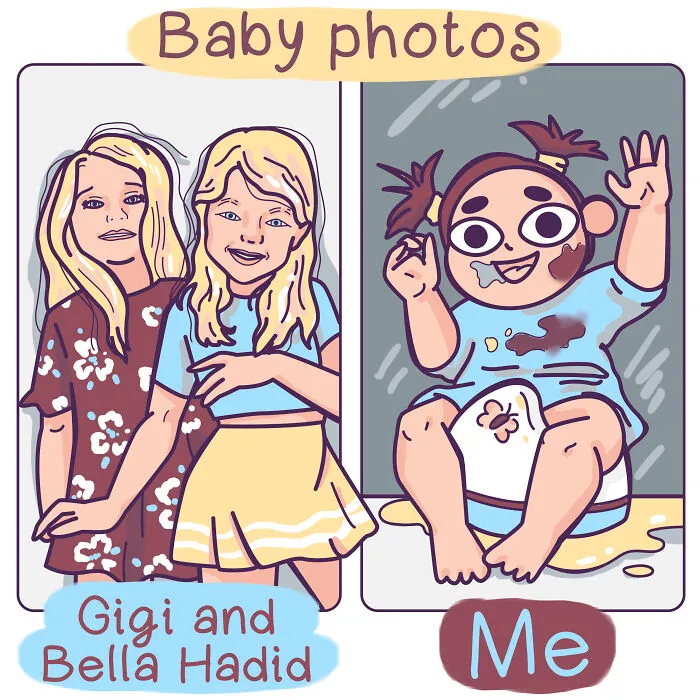 I Draw Funny Comics Comparing My Life To Celebs' (21 Pics)