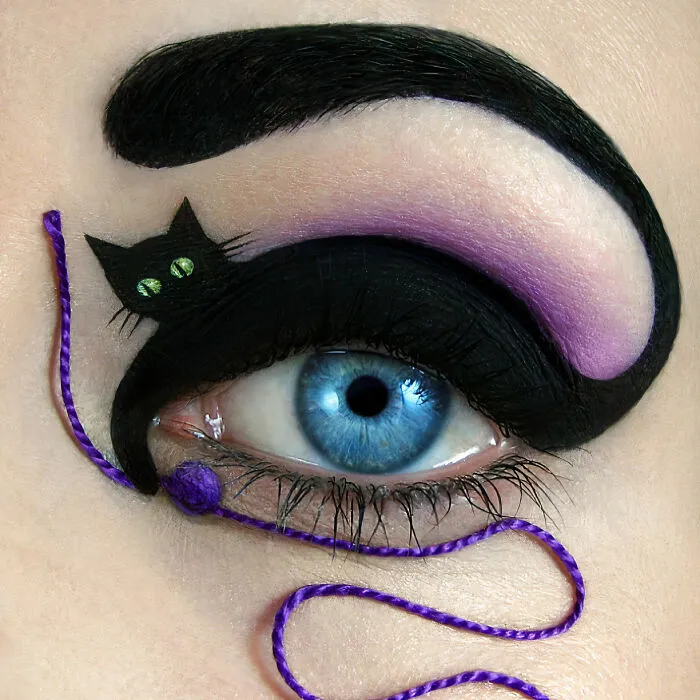 Artist Creates Magical Scenes Using Her Eyelids As A Canvas (40 Pics)