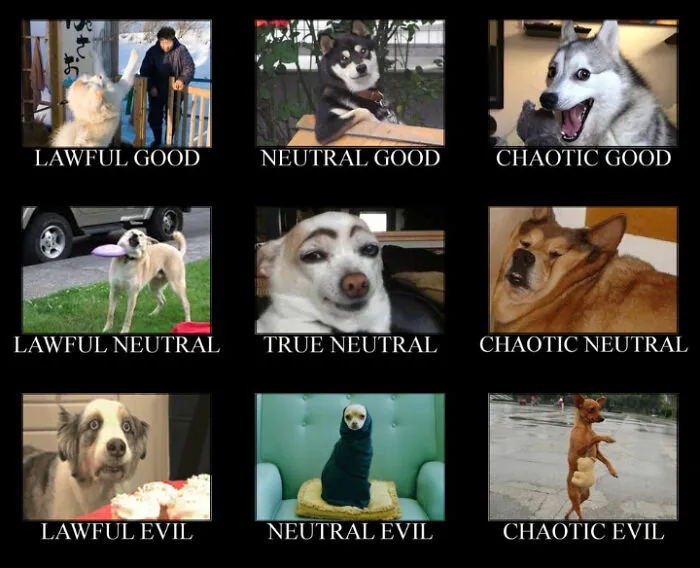 Lawful, Neutral And Chaotic
