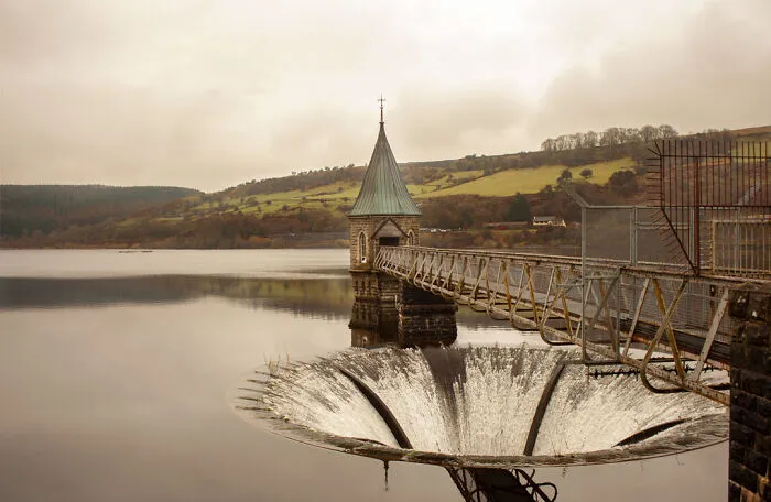 Spillway Pontsticill Reservoir, Brecon Beacons