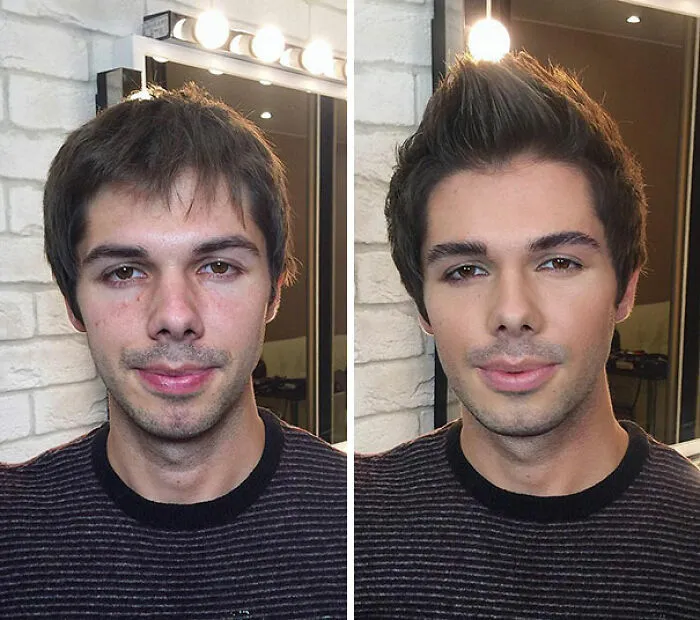 Este maquillador ruso permite a la gente experimentar lo que él llama el "efecto Cenicienta"