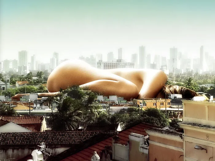 Contestants From A Photoshop Challenge Put Exaggerated Objects In Cities (55 Pics)