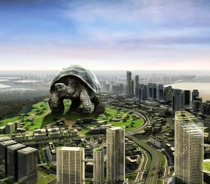 Contestants From A Photoshop Challenge Put Exaggerated Objects In Cities (55 Pics)