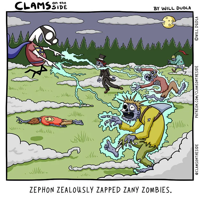 Here Are Many Hours Of Fun And Frustration Put Into 26 Alliterated Comics