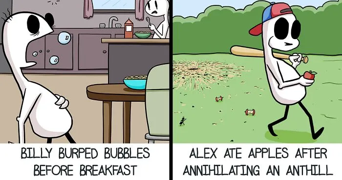 Here Are Many Hours Of Fun And Frustration Put Into 26 Alliterated Comics